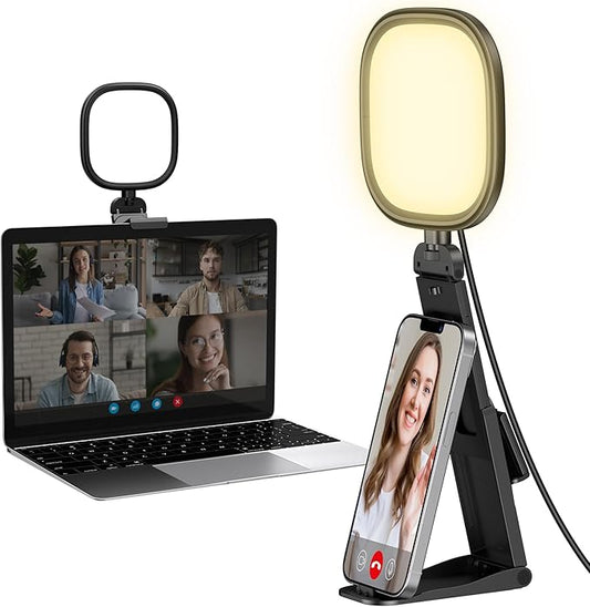 InnoGear Video Conference Light for Computer, 120 LED Streaming Light On-Camera Video Lights for Monitor Camera Lighting Selfie Zoom Lights with 5 Modes for Laptop Webcam Podcast Recording