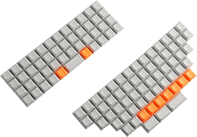YMDK XDA DSA Blank Colorful PBT Keycaps Suitable for Ortholinear Layout MX Keyboard XD75 ID75 Split 36 Corne Split 46 Planck Preonic Niu40 (DSA 109)
