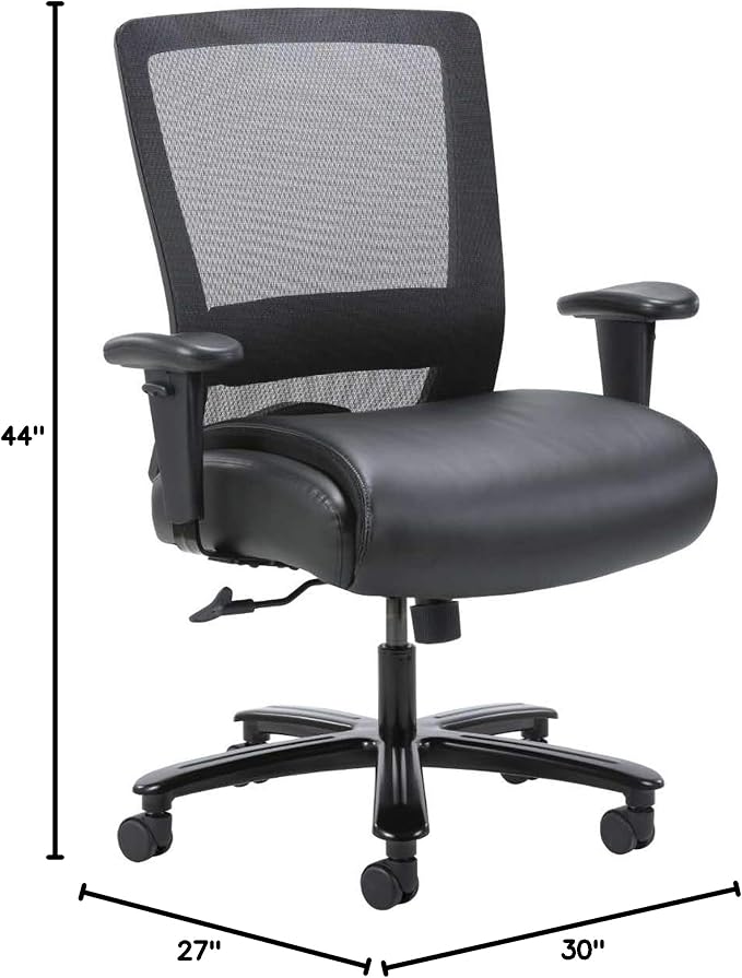 Lorell, LLR03207, Heavy-Duty Black Mesh Task Chair