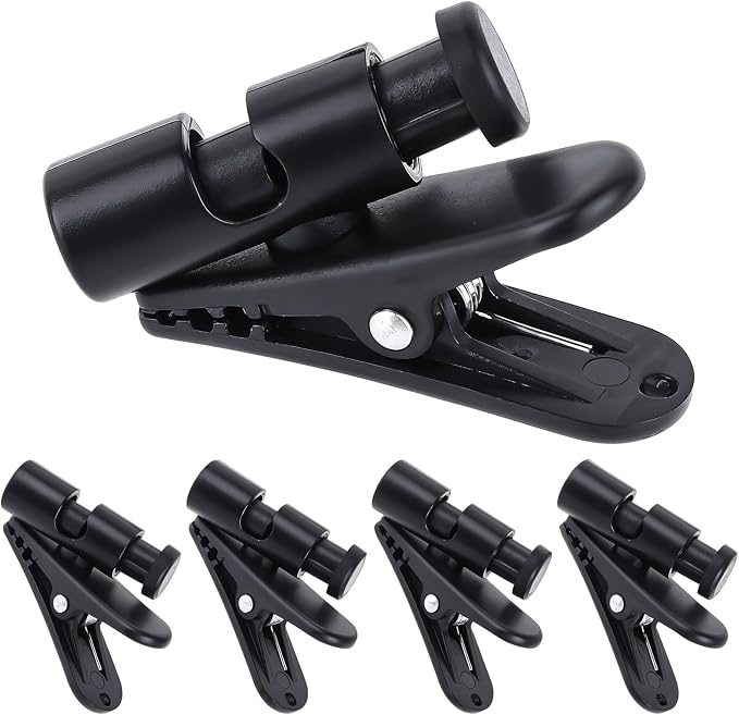 5 Pack Headphone Clips Headset Cable Clips for Earphone Wire Clips Cable Cord Clamp Hooks Collar Clamp Clothing Clips Earphone Winder Earbud Cable Clip Clamp Hooks, Fixing 2-4mm Headphone Wire