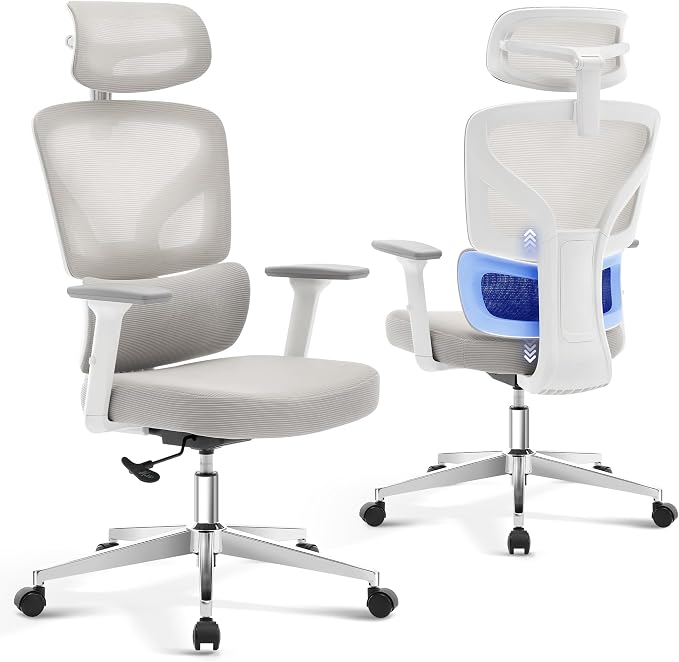 Garvee Office Chair Ergonomic Desk Chair - Home Mesh Office Desk Chair with Adjustable Lumbar Support