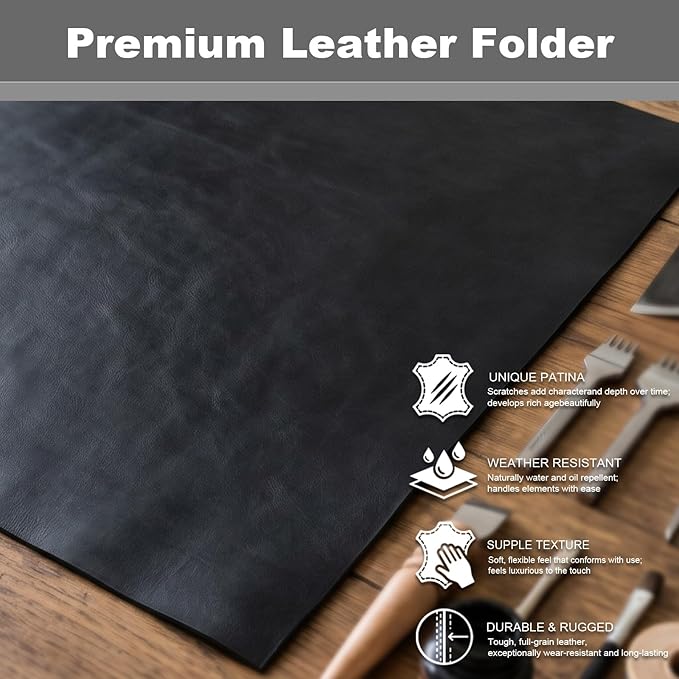 AZXCG Genuine Leather Portfolio Binder for Men& Women,Portfolio Organizer with Zipper,Leather 3 Ring Binder for iPad Pro 12.9,Business Portfolio for Men,Gift for Father's Day