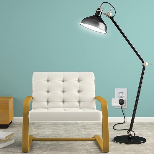 Feit Electric WiFi Compatible with Alexa and Google Home, Feit App, No hub Required, Remote Control from Anywhere 15 Amp Smart Outlet Plug, Indoor, 120 Volts, Plastic, White (Pack of 12)