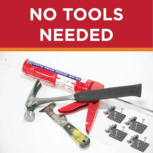 Roof Clips, Safe for Heat Tape, Electric Cable & Roof Heat Cable Installation, Prevents Roof Damage, Easy Nail-Free Outdoor Cable Clips, Your Ultimate Cable Clip (.825-25 Pack)