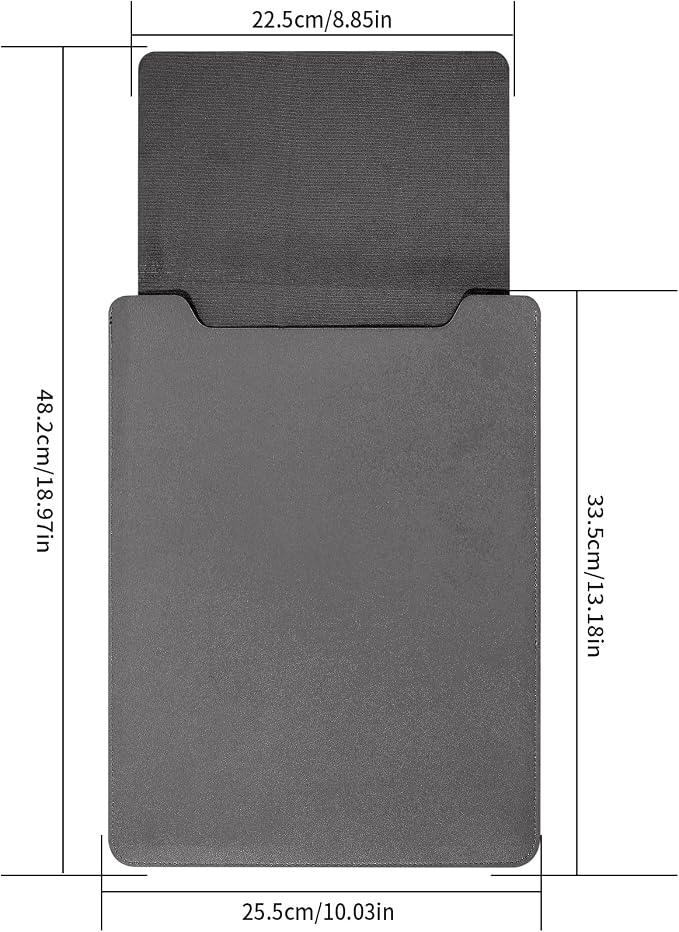 13.3-14 Inch Laptop Sleeve - Thin & Padded Case Compatible with 14" (2022), 13.3" (2015) Models | Portable Dark Gray Protective Sleeve (Dark Gray, 13.3-14 Inch)