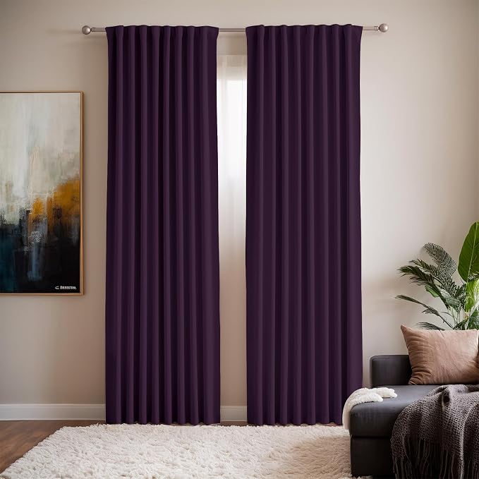 Curtains for Dining Room Windows 90 Inch Length 2 Panels -Modern Curtains for Living Room - Grass Green Thermal Insulated Curtain Back Tab and Rod Pocket with Hook for Track System