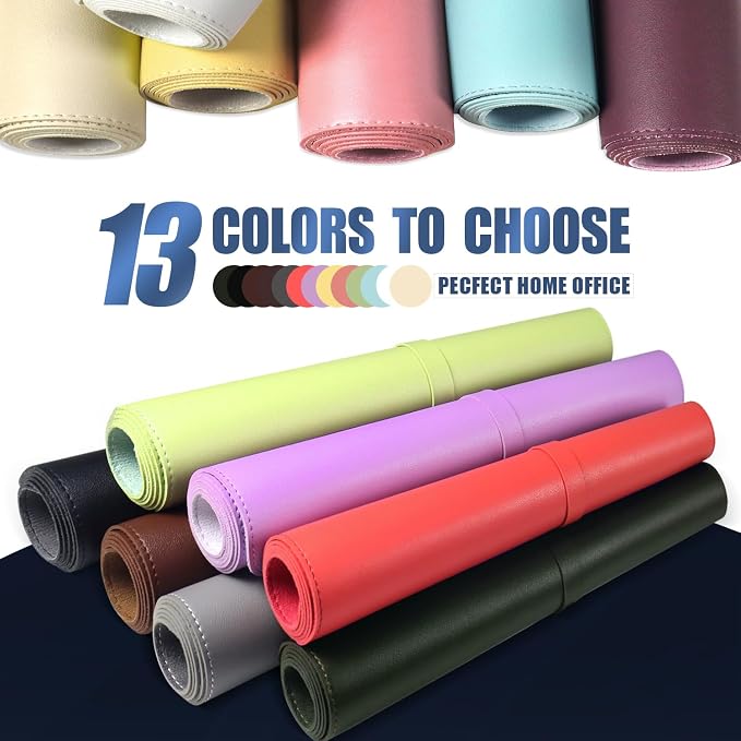 Leather Desk Pad Protector, Desk Mat, Large Mouse Pad, Non-Slip Desk Blotter, Office Laptop Desk Pad, PU Leather Desk Writing Pad for Office and Home (Dark Gray, 31.5" x 15.7")