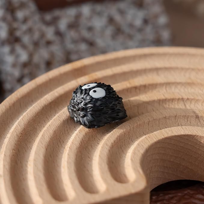 Artisan Keycap - Black Coal Ball Resin Keycaps 1U ESC Custom Handmade Keycap Replacement for Mechanical Keyboard (MQK-01)