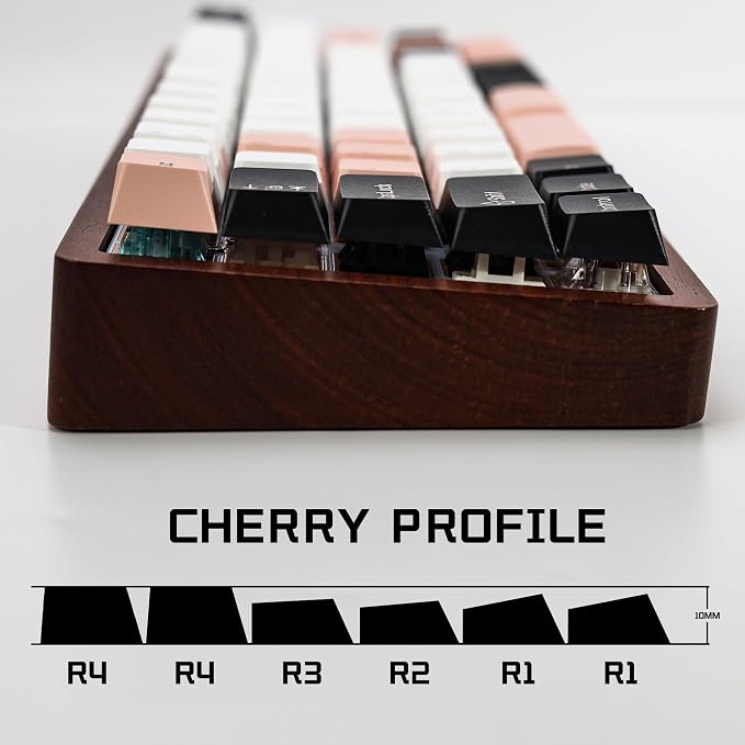 Olivia Female keycaps PBT Double Shot Keycap Set,174 Keys Pink Keycaps 60 Percent Cherry Profile Keycap for 61/64/68/84/87/100/104/108 Mechanical Keyboard