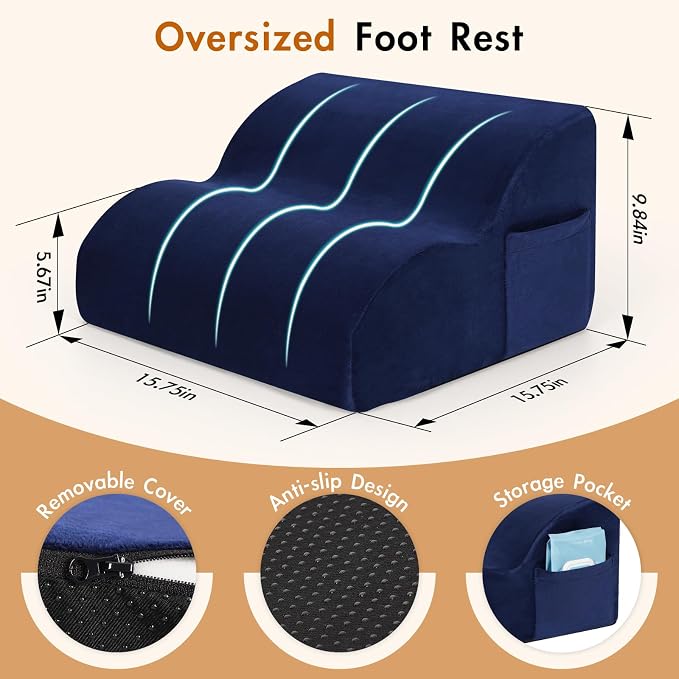Foot Rest Under Desk,Ergonomic Foot Rest Office Comfort Foot Stool at Work