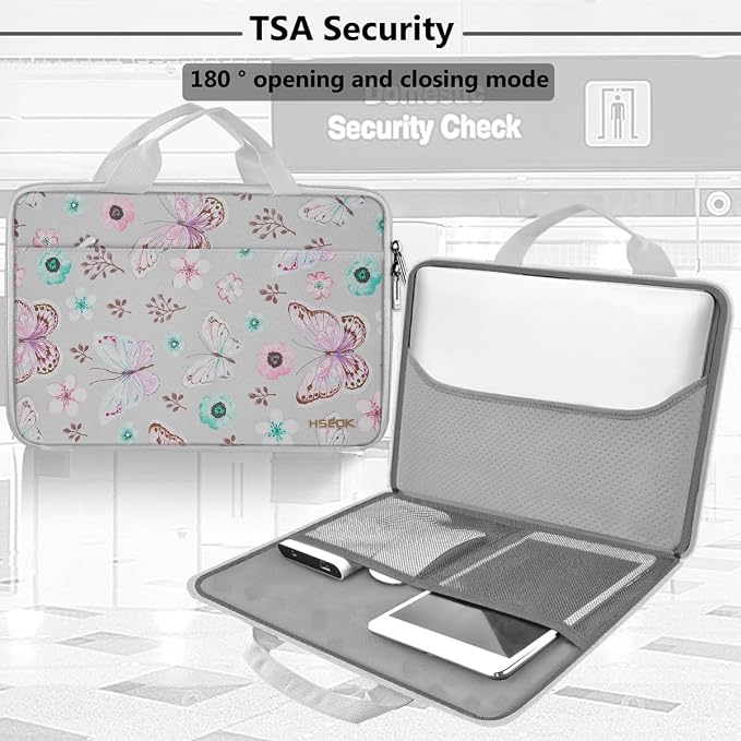 Hseok Laptop Sleeve 13-14 Inch Case Briefcase Compatible with MacBook Neo Pro 14 M5/M4/M3/M2/M1, All Models 13.3 Mac Air/Pro, XPS 13 14, Most Popular 13"-14" Notebooks,B01F01