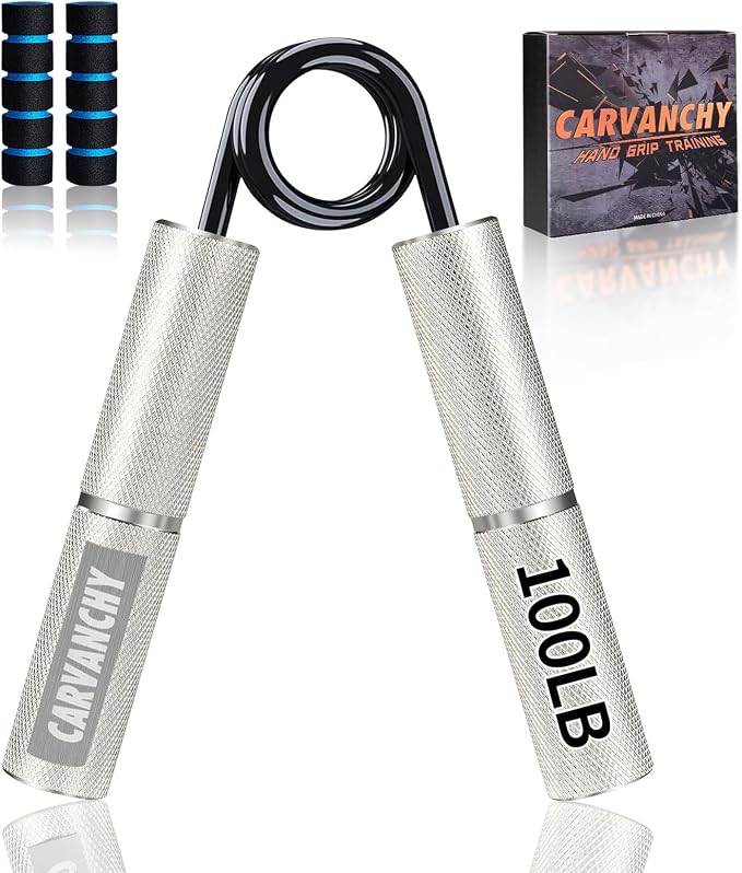 Grip Strength Trainer Set, 6 Pack, 50-350LB, Wrist Forearm Strengthener, Metal No Slip, Hand Grip Gripper Strengthener for Strength Training and Exercise, Hand Workout Squeezer Grip Strength