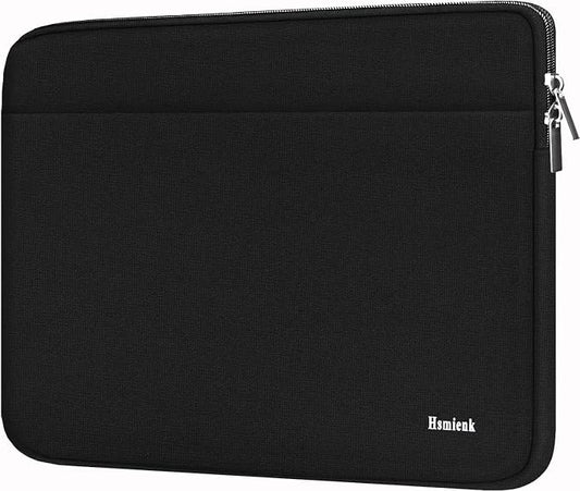 Laptop Sleeve Case 15 inch, Shockproof Protective Computer Cover Bag with Accessory Pocket, Travel Bags Carrying Laptop Sleeve for 15" HP, ASUS, Dell, Lenovo, Acer, Black