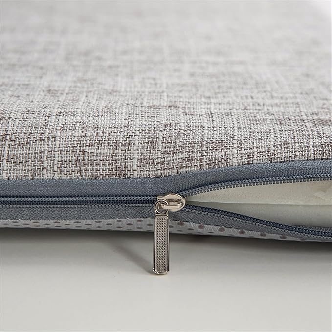 Lifup Chair Cushion Memory Foam Pads, Square Non-Slip Dining Chair Cushions with Ties for Home Office Restaurant Chair Patio Chairs Blue 18 x 18 Inch