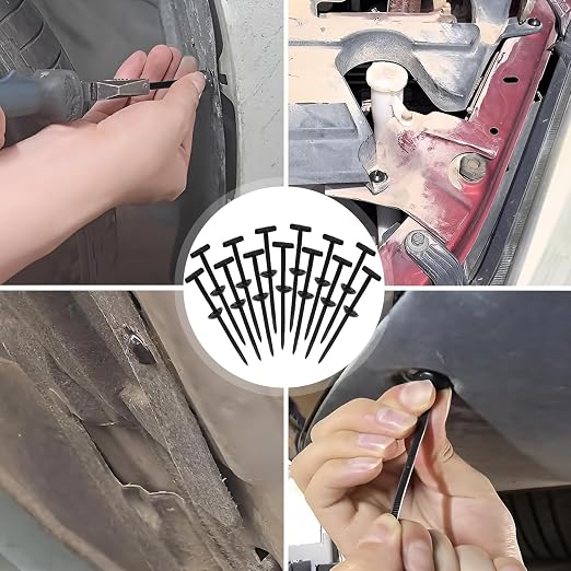 Upgrade Nylon Universal Cable Tie Buckle with Clear Storage Box – Cable Tie Buckle Zip Tie Clips for Car Fender, Engine Cover, Mudguard Fastener, Automotive Replacement Screw Fixing, 100PCS