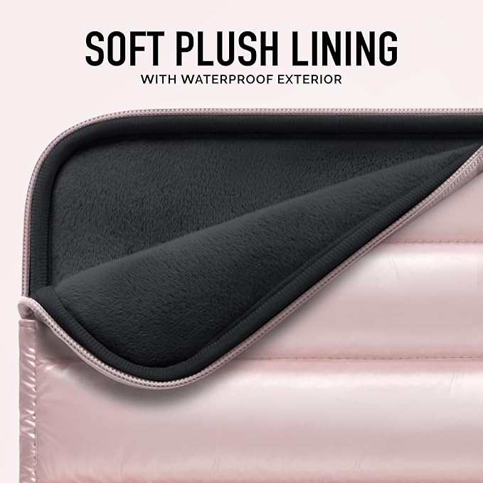 VANDEL - The Original Puffy Laptop Sleeve 13-14 Inch. White Laptop Sleeve for Women. Carrying Case Cover MacBook Pro 14 in, MacBook Air 13 Inch, iPad Pro 12.9, Dell, Asus, HP