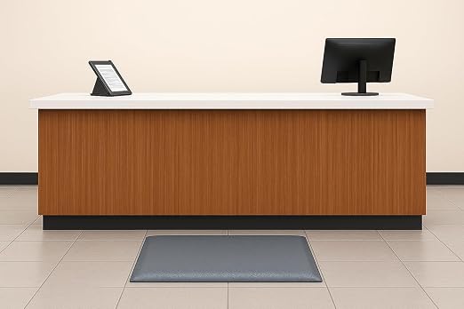 Guardian 24020301GY Soft Step Anti-Fatigue Floor Mat, Vinyl, 2'x3', Grey