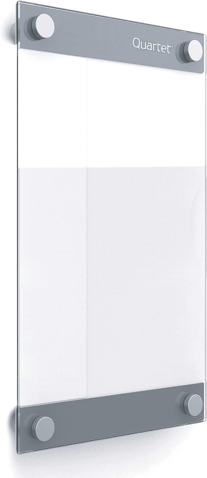 Quartet Glass Whiteboard, Magnetic Dry Erase Board, 8-1/2" x 11", with Customizable Templates, White Dry Erase Surface, Infinity (GI8511)