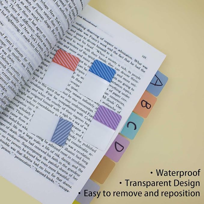 ELII 900 PCS 1 Inch Book Tabs Sticky Index Tabs,Writable and Repositionable File Tabs Flags Colored Page Markers Labels for Reading Notes, Books and Classify Files, 41 Sets