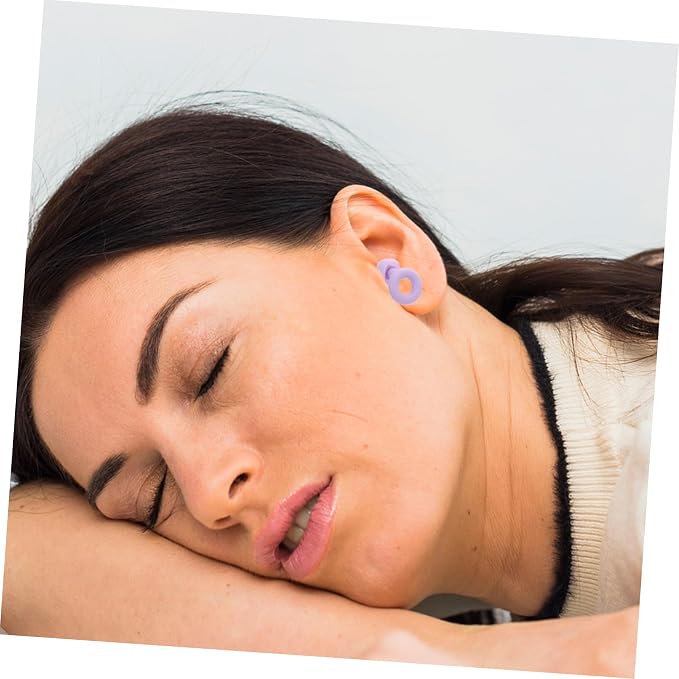 2pcs Reusable Silicone for Sleeping Noise Cancelling Comfortable Fit Sound Blocking for Swimming Travel Concerts Study Work