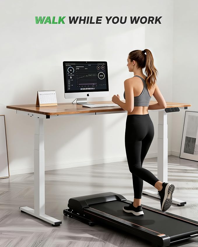 TOPSKY Dual Motor 3-Stage Standing Desk Frame, Electric Height Adjustable Sit Stand Desk Legs for DIY Table Tops up to 80” x 31.5”, 300 lb Heavy Duty Capacity with Memory Controller, White Frame Only