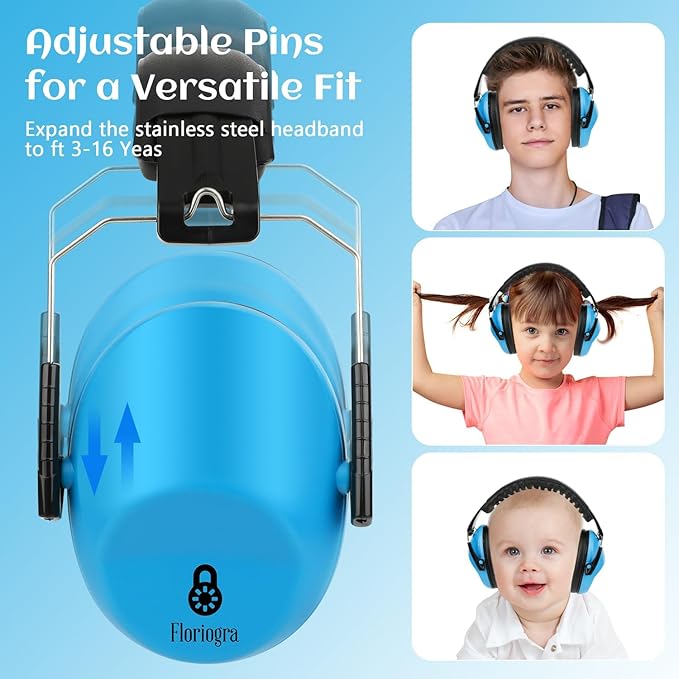 12 Pack Noise Canceling Headphones for Kids, Kids Ear Protection Earmuffs for Autism, Toddler, Children, Noise Cancelling Headphones Sound Proof Earmuffs for Concerts, Air Shows, Fireworks