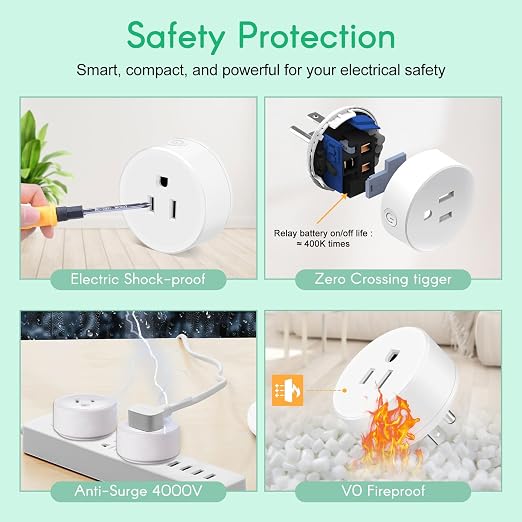 NineLeaf Wireless Remote Control Outlet with Timer, Indoor Remote Timer Outlet, No Interference No Wiring, 15A/1875W 500FT RF Range, Countdown Light Switch for Lamp, Fan,2Remote 2Outlets