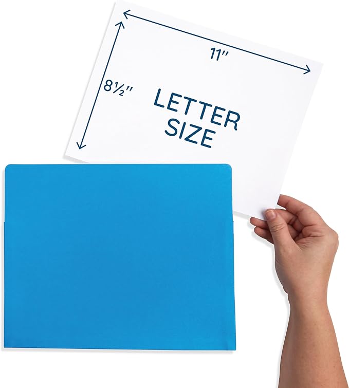 Blue Summit 10 Expanding File Pockets, Accordion File Folders Letter Size, 5.25” Expandable Pockets, Assorted Colors (Pack of 2)