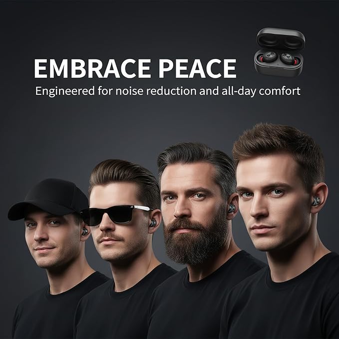 Motorcycle Ear Plugs Wind Noise Canceling Earplugs for Sleep Earbuds Safety for Work High Fidelity Reusable Motorbike Reduction Inflatable for Concert Tapones para Oídos para El Ruido