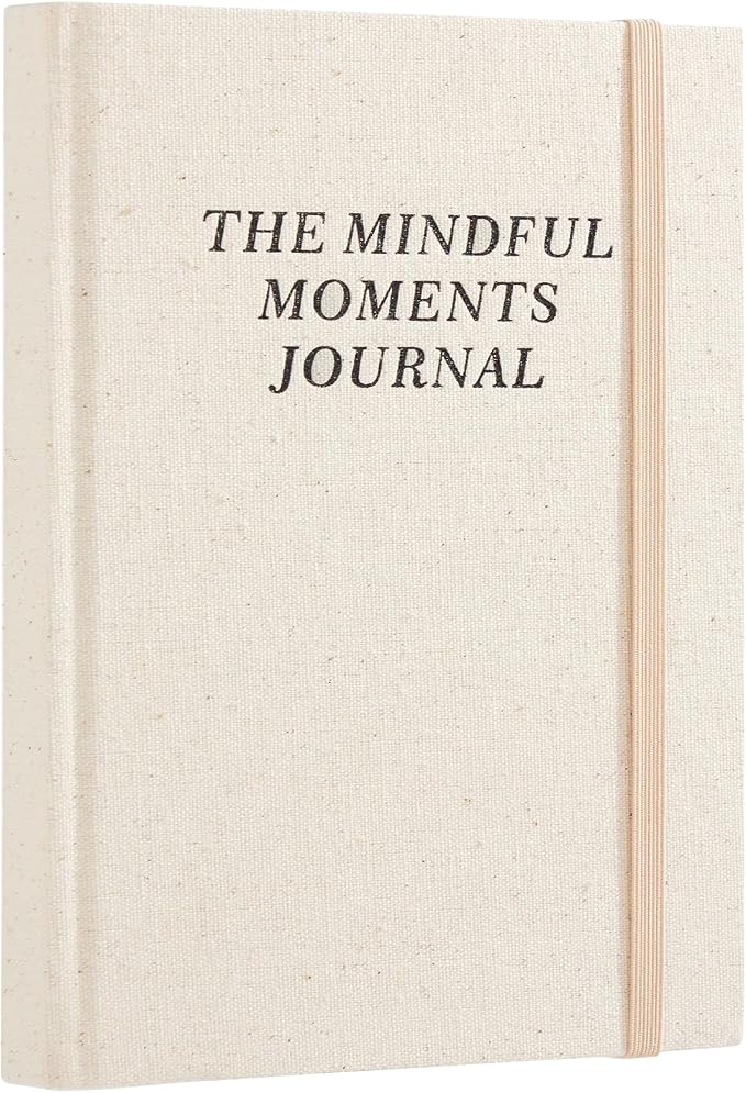 5 MINUTES A DAY Mental Health Journal for Women & Men: A Guided Mindfulness & Goal-Setting Workbook to Reduce Stress, Practice Daily Gratitude & Build Self-Care Habits | Linen Hardcover, Beige