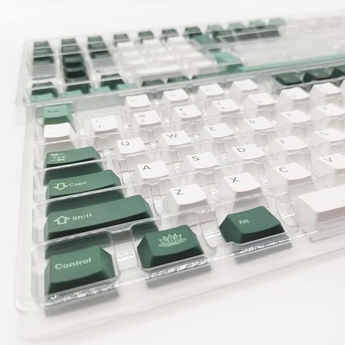 Guffercty kred Custom Cherry Profile Keyboard keycap Set 144-Key Keycaps 60 Percent Sub-Dye for Mechanical Keyboards (Botanical)