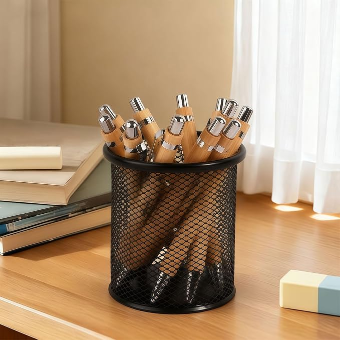 Custom Pens with Your Logo Text Personalized Bamboo Retractable Ballpoint Pens Inspirational Quote Pen Bulk Religious Gifts for Men Women