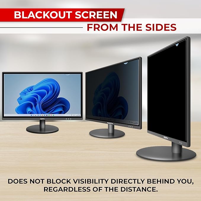 27 Inch 16:9 Computer Privacy Screen Filter for Monitor - Privacy Shield and Anti-Glare Protector
