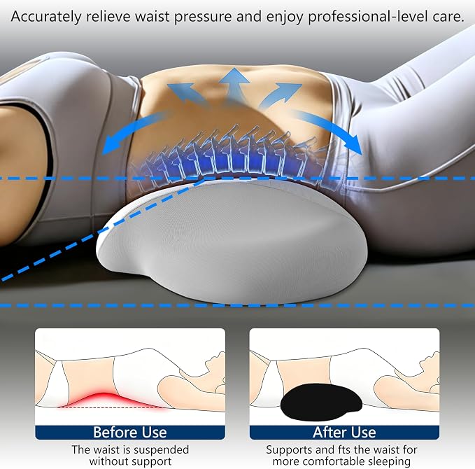 Cervical Neck Pillow for Sleeping，Ergonomic Memory Foam Pillow for Neck Pain Relief,Side Sleeper Pillows for Adults,Orthopedic Bed Pillow for Side Back Stomach Sleepers