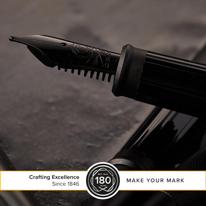 Cross Century II Black PVD Micro-knurl Medium Nib Fountain Pen - Professional Pen for Everyday Use - Smooth Writing - Comfortable Grip - Black Ink - Durable Construction - Includes Gift Box