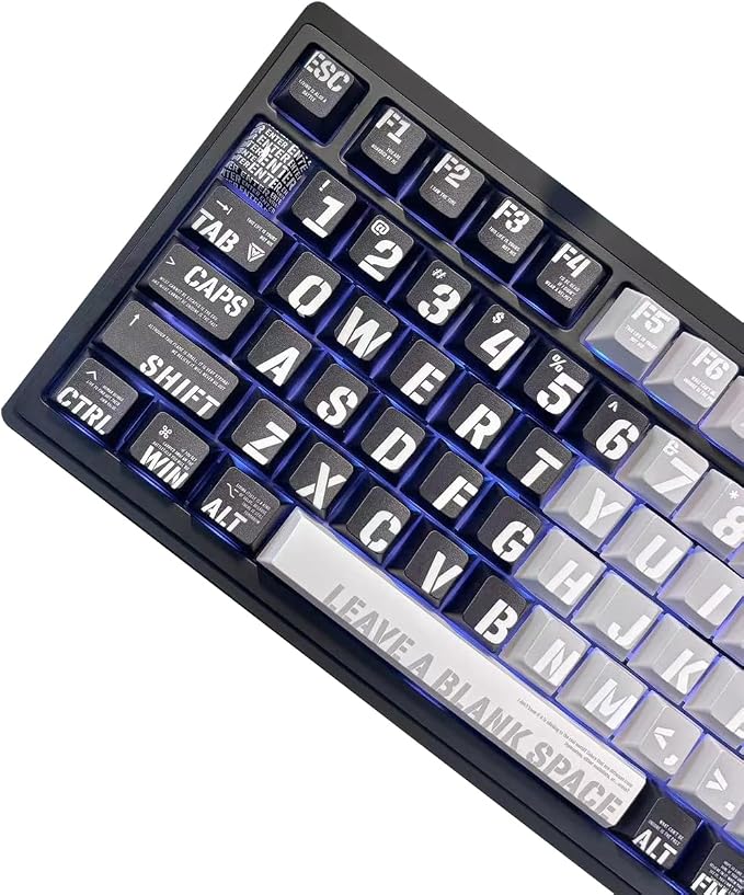 Raving Theme 157 Key PBT Keycaps Cherry Custom Keycap Set for 61/87/104/108 Cherry MX Switch Mechanical Keyboards
