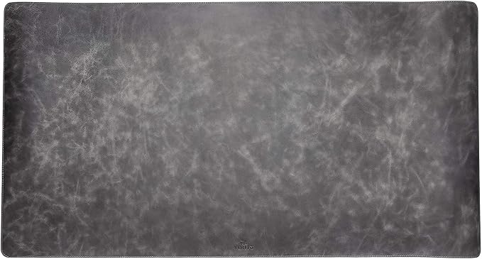 Venito Premium Leather Desk Pad Mat (31.5 X 14.6 inch) - Medium Desk Mat for Keyboard and Mouse Home Office Accessories (Faded Gray)*