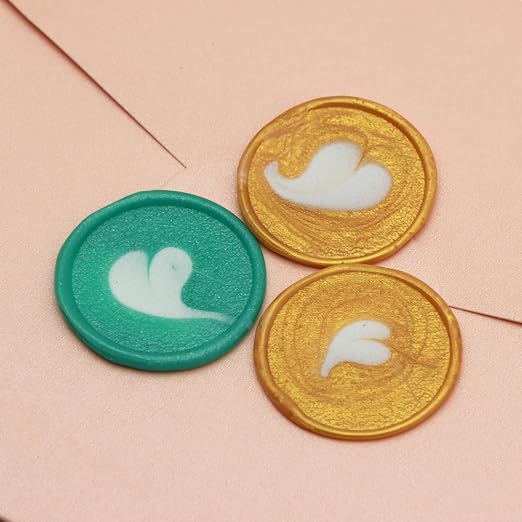 250pcs Wax Seal Beads Royal Gold, Andotopee Premium Sealing Wax Beads for Stamp Seals, Octagon Metallic Seal Stamp Pellets Refill Pack for Wedding Invitation, Letter Envelope, Scrapbook DIY Crafts