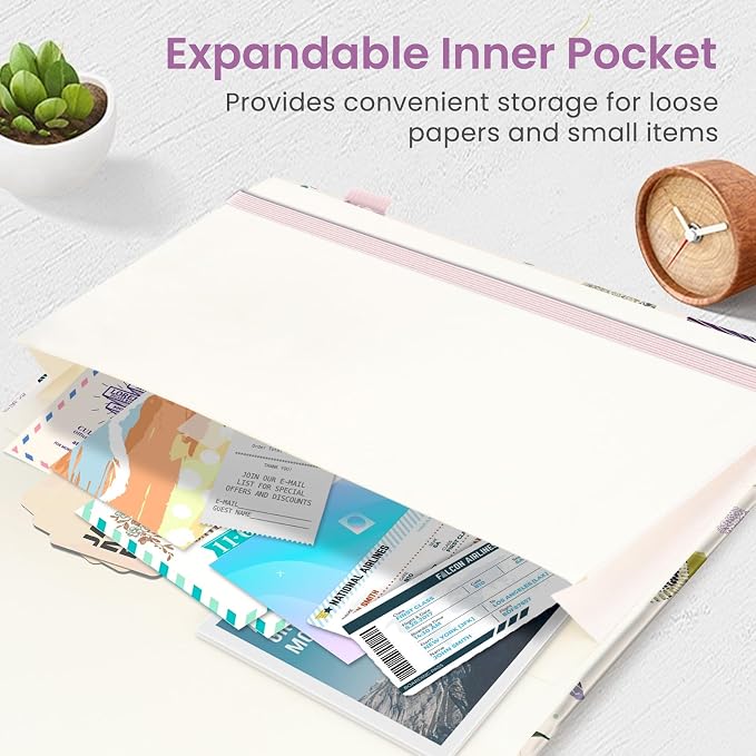Taja Lined Journal Notebook for Women & Men, Hardcover Leather Journal for writing, A5 College Ruled Notebook for Work & Note Taking, Perfect for Office School Home Supplies, 160 Pages, Sea Shell