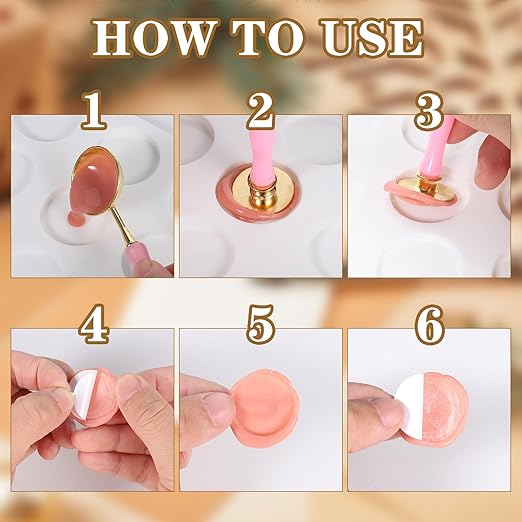 Wax Seal Kit for Wax Seal Stamp, 30-Cavity Wax Seal Mold and 360 Pcs Double Sided Adhesive Wax Seal Stickers for DIY Craft