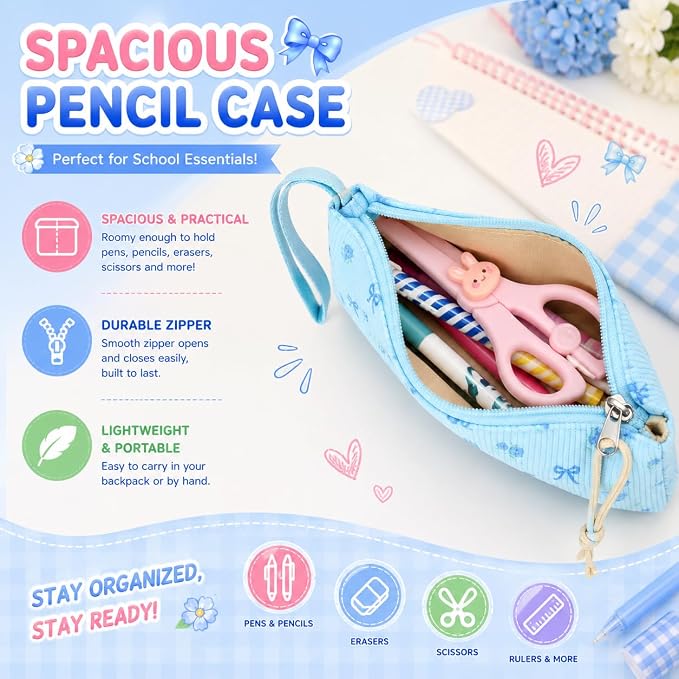 BTOOP School Backpacks for Teen Girls Bookbags Lightweight Kids Backpack School Bags Set with Lunch Box Pencil Case