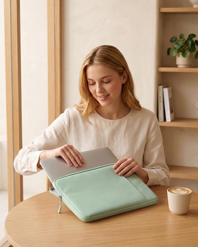 ProCase Laptop Sleeve 16" for MacBook Pro 16 Inch M5M4/M3/M2/M1, Computer Case Also Compatible with 15.6-16" HP Dell ASUS Lenovo Acer Chromebook -Willow Green
