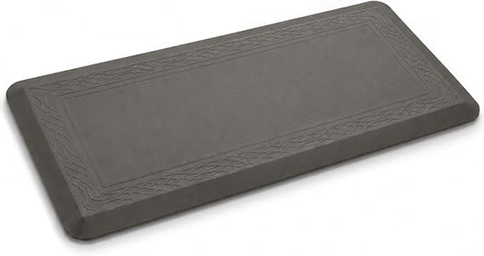24 x 60 Inch Extra Support Anti Fatigue Comfort Kitchen Mat, Waterproof Long Kitchen Runner, Non-Slip Standing Desk Mat, Commercial Pads for Offices, Home, Garages (Bordeaux Grey, 24'' x 60'')