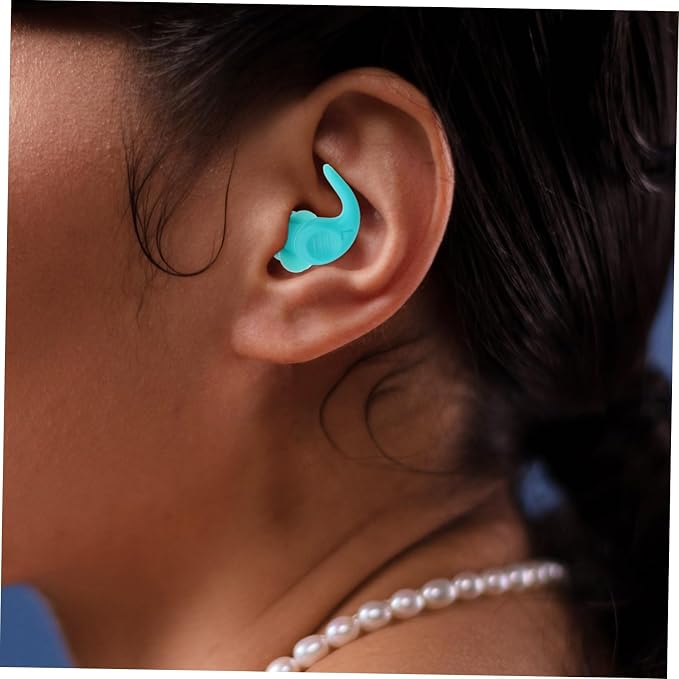 Reusable Silicone Noise Reduction for Rest Study Work Travel Concerts Comfortable Soft Fit Noise Blocking Earbuds with Carrying Case
