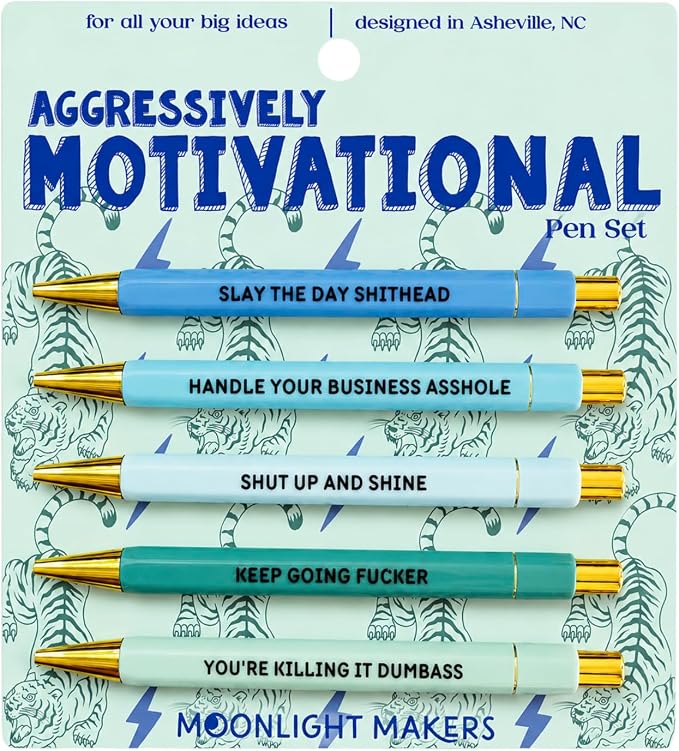 Moonlight Makers Aggressively Motivational - Pen Set