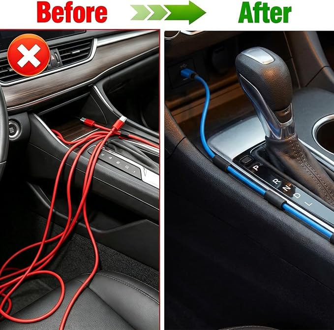 12 Pcs Car Trim Cable Clips, Wire Organizer for Vehicle Interior, Cord-B(02), Easy Installation, Ideal for Phone Chargers, Dash Cams