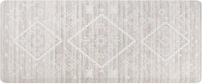 House of Noa Nama Standing Mat – Anti-Fatigue Kitchen Mats for Floor, Cushioned & Non-Slip Comfort Mat for Standing, Thick Foam Anti-Fatigue Mat for Kitchen & Workspaces, Ula Driftwood 30" x 72"