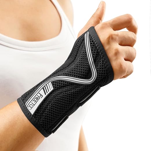 FREETOO Carpal Tunnel Wrist Brace Night Support, Right Hand, Small | Wrist Splint Hand Brace, Breathable Mesh Fabric, Women Men, Sleeping Work Typing Pregnancy, Tendonitis Arthritis Sprain RSI