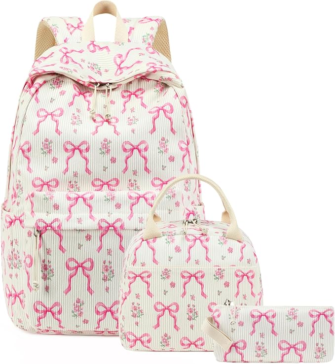 BTOOP School Backpacks for Teen Girls Bookbags Lightweight Kids Backpack School Bags Set with Lunch Box Pencil Case