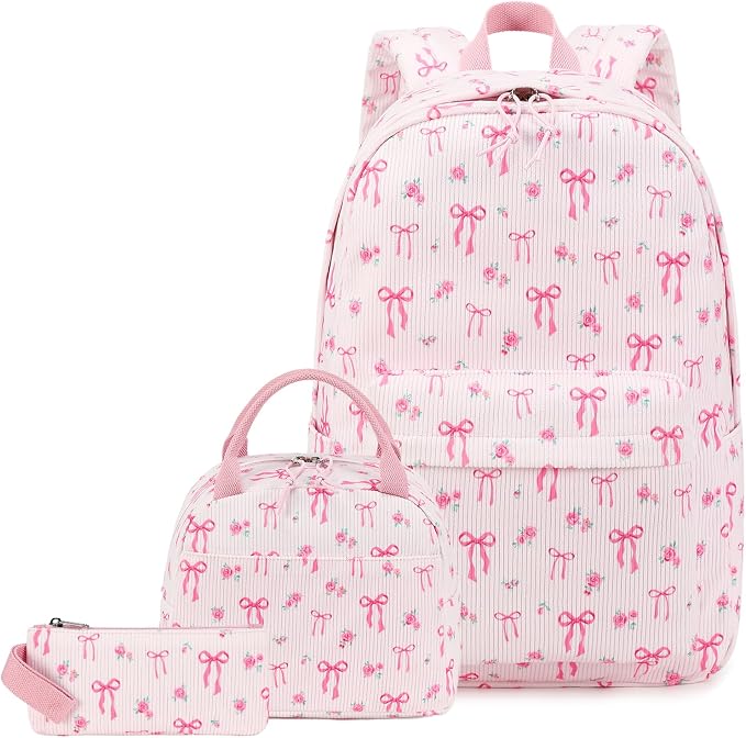 BTOOP School Backpacks for Teen Girls Bookbags Lightweight Kids Backpack School Bags Set with Lunch Box Pencil Case